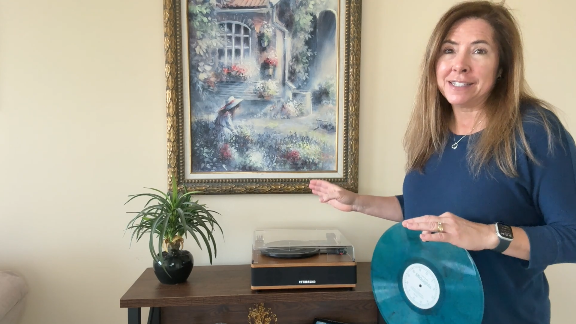 Amazon.com: Vinyl Record Player Bluetooth Turntable with Built in